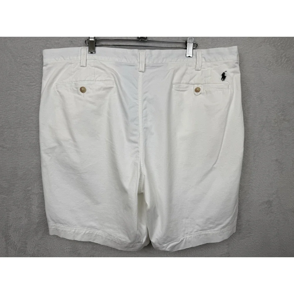 Polo Ralph Lauren Chino Shorts White Stretch Classic Fit Men's 40 Preppy Golf